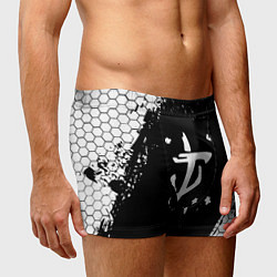 Трусы-боксеры мужские Doom соты краски, цвет: 3D-принт — фото 2