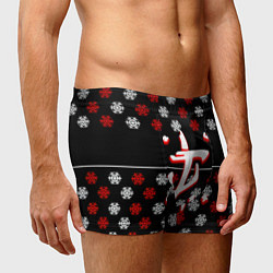 Трусы-боксеры мужские Doom winter pattern steel, цвет: 3D-принт — фото 2