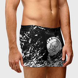 Трусы-боксеры мужские Ajax белые краски всплеск, цвет: 3D-принт — фото 2