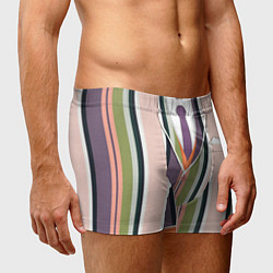 Трусы-боксеры мужские Полосатый пиджак с оранжевым жилетом, цвет: 3D-принт — фото 2