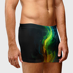 Трусы-боксеры мужские Разноцветное пламя, цвет: 3D-принт — фото 2