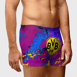 Трусы-боксеры мужские Borussia абстрактные краски, цвет: 3D-принт — фото 2