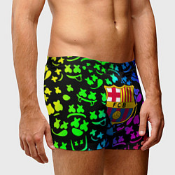 Трусы-боксеры мужские Барселона x Маршмэллоу неоновый градиент, цвет: 3D-принт — фото 2