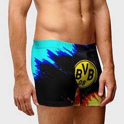 Трусы-боксеры мужские Borussia огненные и холодные краски, цвет: 3D-принт — фото 2