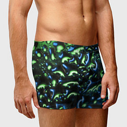Трусы-боксеры мужские Абстракция капли воды, цвет: 3D-принт — фото 2