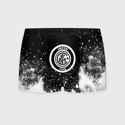 Трусы-боксеры мужские Inter белый всплеск краско, цвет: 3D-принт