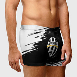 Трусы-боксеры мужские Juventus краски штрихи текстура, цвет: 3D-принт — фото 2