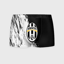 Трусы-боксеры мужские Juventus белые краски текстура, цвет: 3D-принт