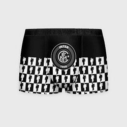 Трусы-боксеры мужские Inter люди спорт паттерн, цвет: 3D-принт
