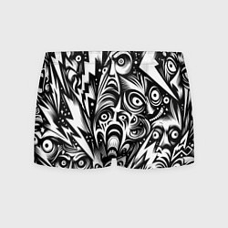 Трусы-боксеры мужские Lightnings and faces - ai art fantasy, цвет: 3D-принт
