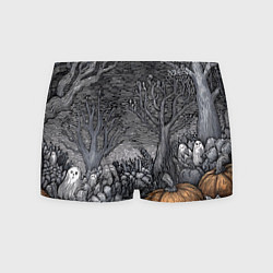Трусы-боксеры мужские Осенние шалости духов, цвет: 3D-принт