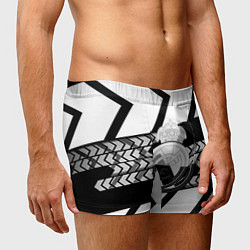 Трусы-боксеры мужские Реал Мадрид краски полосы, цвет: 3D-принт — фото 2