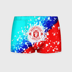 Трусы-боксеры мужские Манчестер Юнайтед неон, цвет: 3D-принт