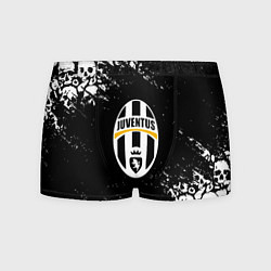 Трусы-боксеры мужские Ювентус черепа краски, цвет: 3D-принт