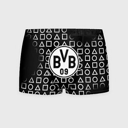Мужские трусы Borussia геометрия черно белая