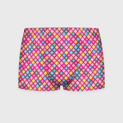 Мужские трусы Разноцветный цветочный узор ретро