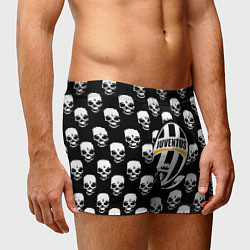Трусы-боксеры мужские Ювентус черепа, цвет: 3D-принт — фото 2