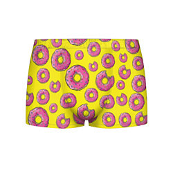 Трусы-боксеры мужские Пончики Гомера, цвет: 3D-принт