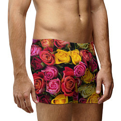 Трусы-боксеры мужские Ассорти из роз, цвет: 3D-принт — фото 2
