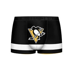 Трусы-боксеры мужские Pittsburgh Penguins: Black, цвет: 3D-принт