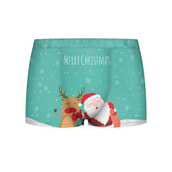 Трусы-боксеры мужские Merry Christmas цвета 3D-принт — фото 1
