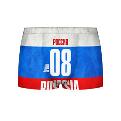 Трусы-боксеры мужские Russia: from 08, цвет: 3D-принт