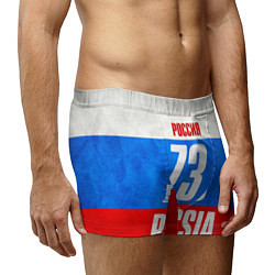 Трусы-боксеры мужские Russia: from 73, цвет: 3D-принт — фото 2