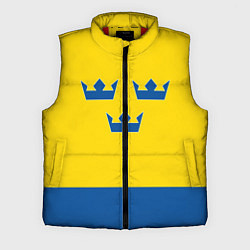 Мужской жилет Сборная Швеции: домашняя форма, цвет: 3D-красный