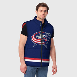 Мужской жилет Columbus Blue Jackets, цвет: 3D-красный — фото 2