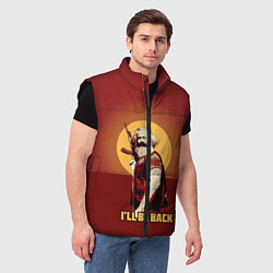 Мужской жилет Маркс: Ill Be Back, цвет: 3D-черный — фото 2