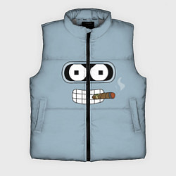 Мужской жилет Лицо Бендера, цвет: 3D-светло-серый