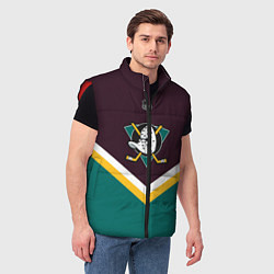 Мужской жилет NHL: Anaheim Ducks, цвет: 3D-красный — фото 2