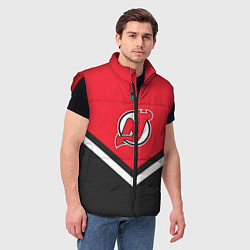 Мужской жилет NHL: New Jersey Devils, цвет: 3D-красный — фото 2
