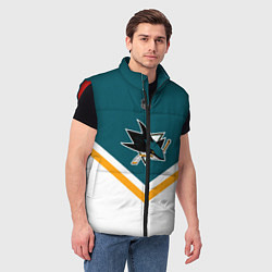 Мужской жилет NHL: San Jose Sharks, цвет: 3D-красный — фото 2