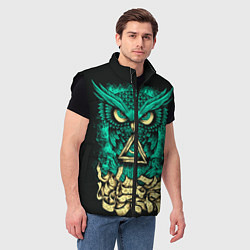 Мужской жилет Bring Me The Horizon: Owl, цвет: 3D-черный — фото 2