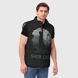 Мужской жилет Sherlock World, цвет: 3D-светло-серый — фото 2