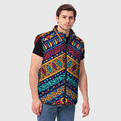 Мужской жилет Африка, цвет: 3D-красный — фото 2