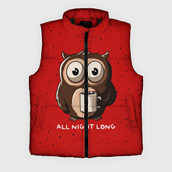 Мужской жилет Ночная сова, цвет: 3D-черный