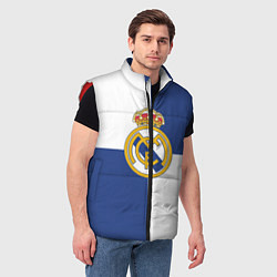 Мужской жилет Real Madrid: Blue style, цвет: 3D-красный — фото 2