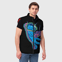 Мужской жилет Космокот 1, цвет: 3D-красный — фото 2