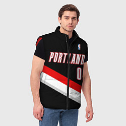 Мужской жилет Portland Trail Blazers 0, цвет: 3D-красный — фото 2