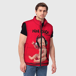 Мужской жилет Paparoach: Music Kid, цвет: 3D-черный — фото 2