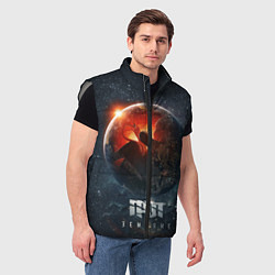 Мужской жилет ГРОТ: Земляне, цвет: 3D-светло-серый — фото 2