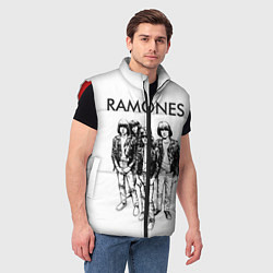 Мужской жилет Ramones Party, цвет: 3D-красный — фото 2