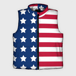Мужской жилет USA Flag, цвет: 3D-светло-серый