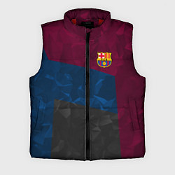 Мужской жилет FC Barcelona: Dark polygons, цвет: 3D-красный