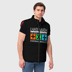 Мужской жилет Ed Sheeran: I hate math, цвет: 3D-красный — фото 2