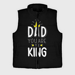 Мужской жилет Dad you are the King, цвет: 3D-черный