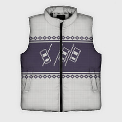 Мужской жилет Форсаж: Зимний узор, цвет: 3D-черный