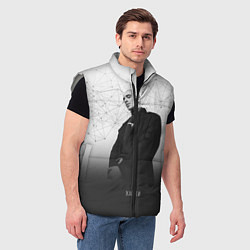 Мужской жилет Хаски: Геометрия, цвет: 3D-светло-серый — фото 2